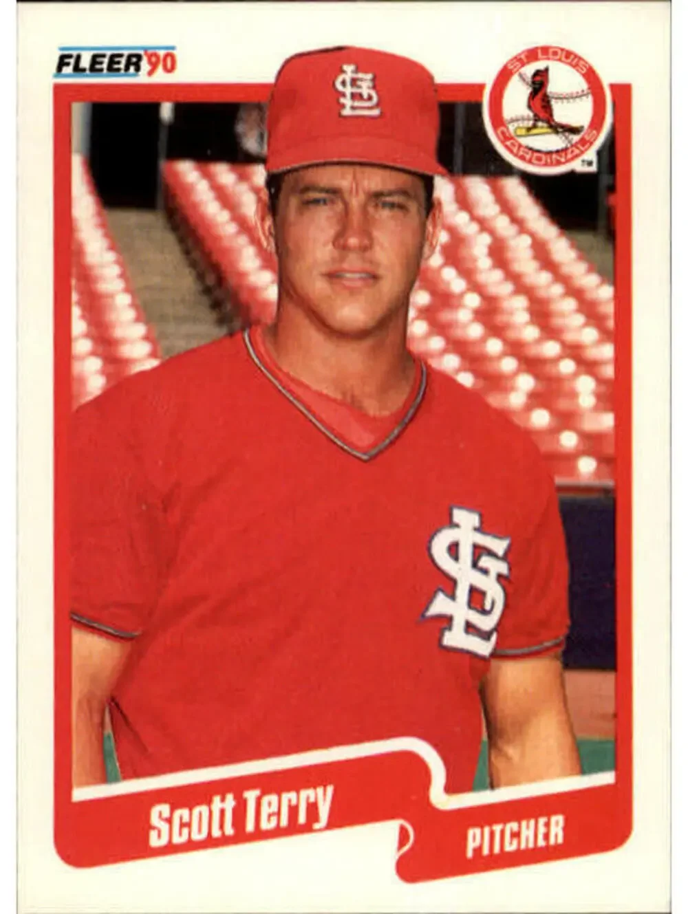 1990 Scott Terry Fleer Baseball Card #261